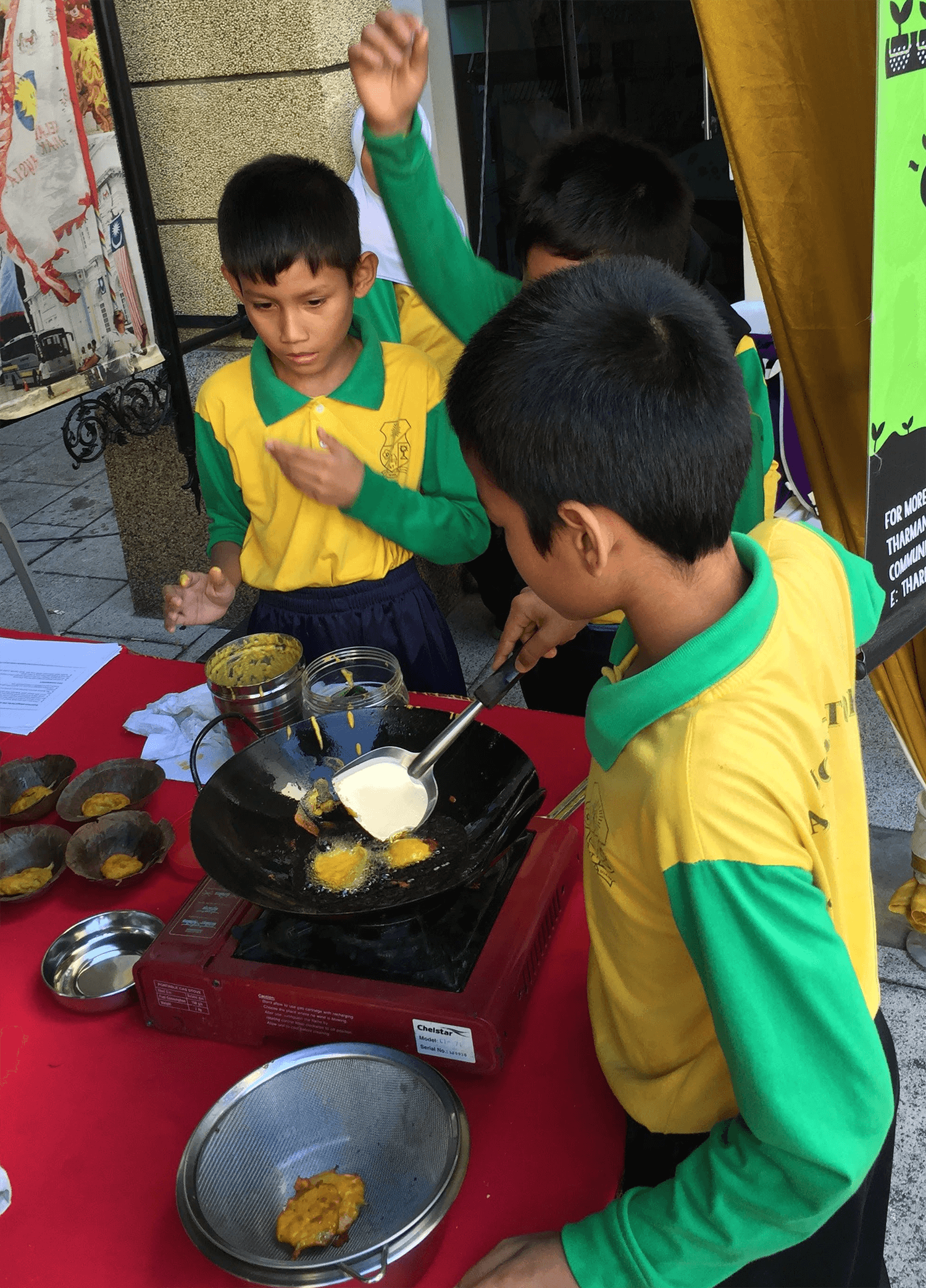 Making borage fritters