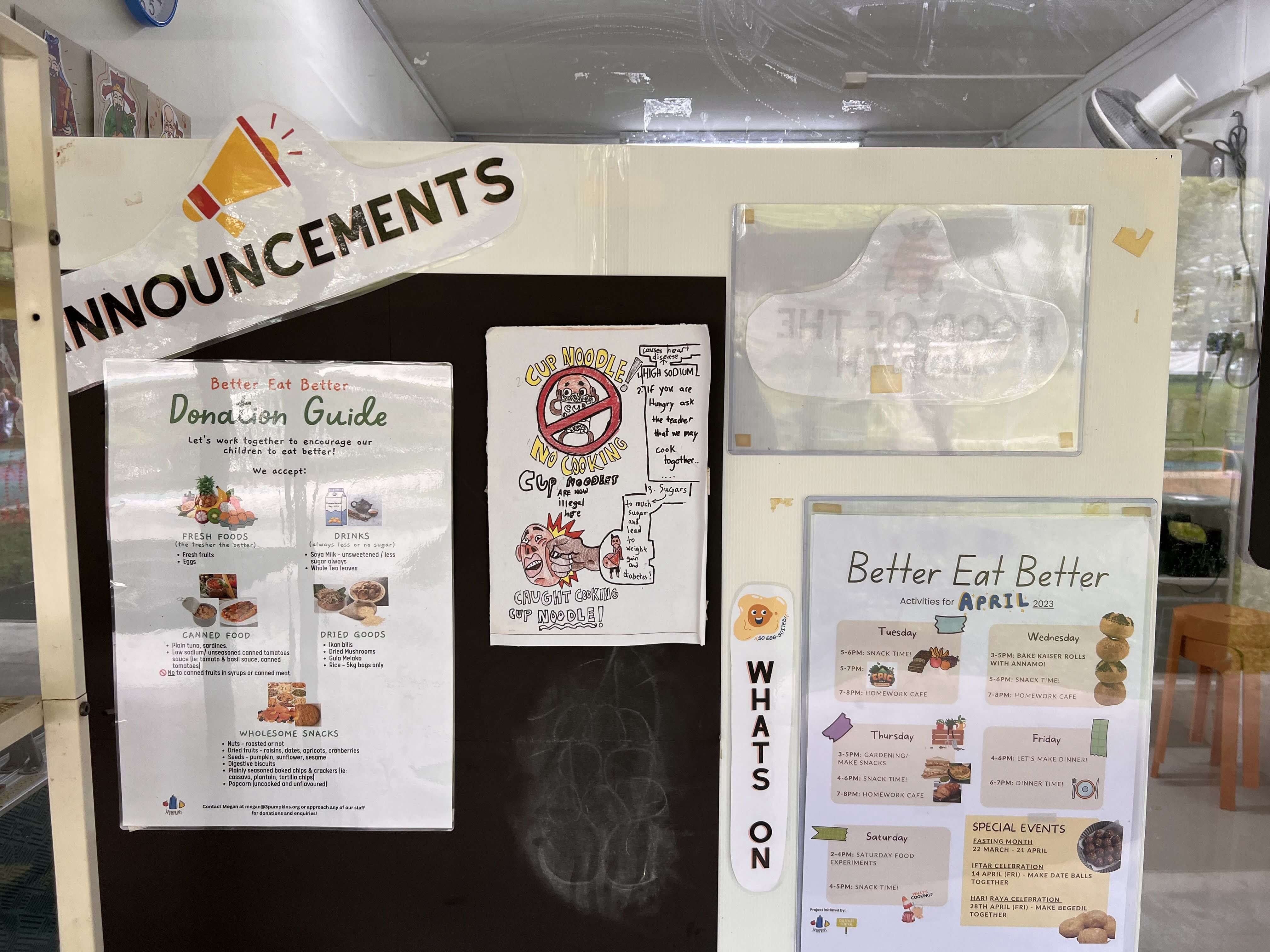 educating on healthy through posters